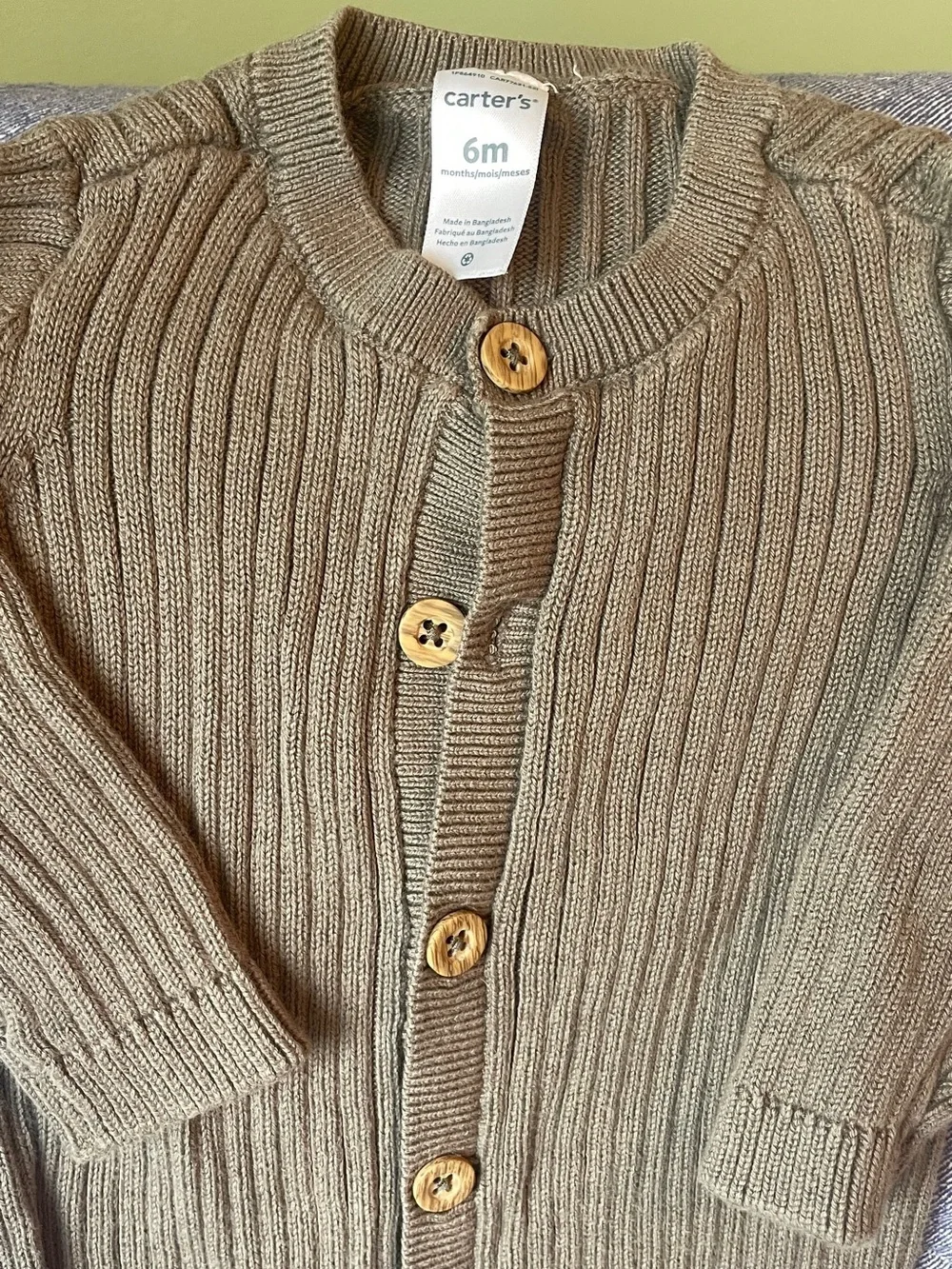 Carter's 6M Ribbed Knit Rompers